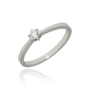 Fehér arany gyűrű 51-es méret - B45975